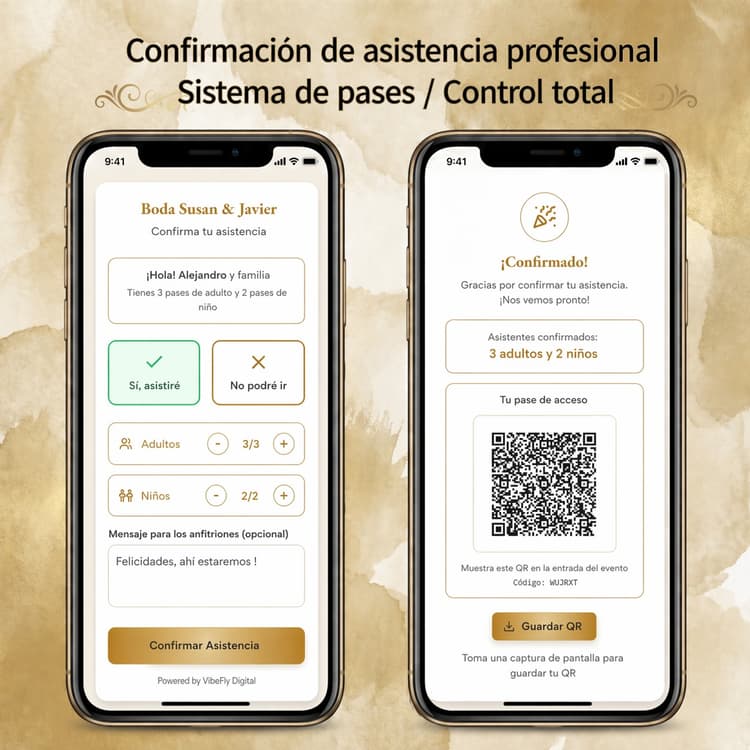 Código QR para pases digitales
