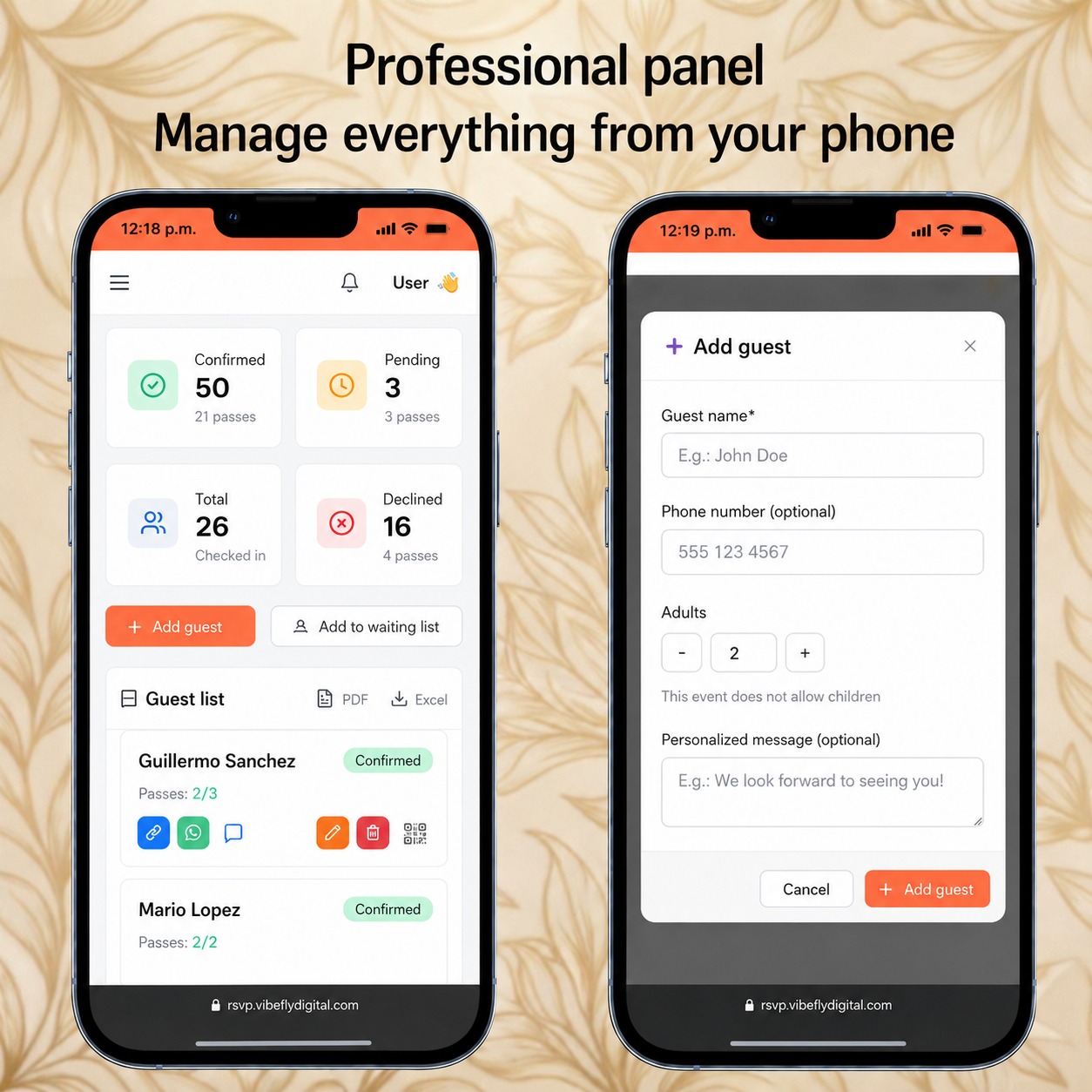 Professional RSVP System-2