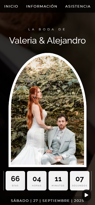 Invitación digital boda
