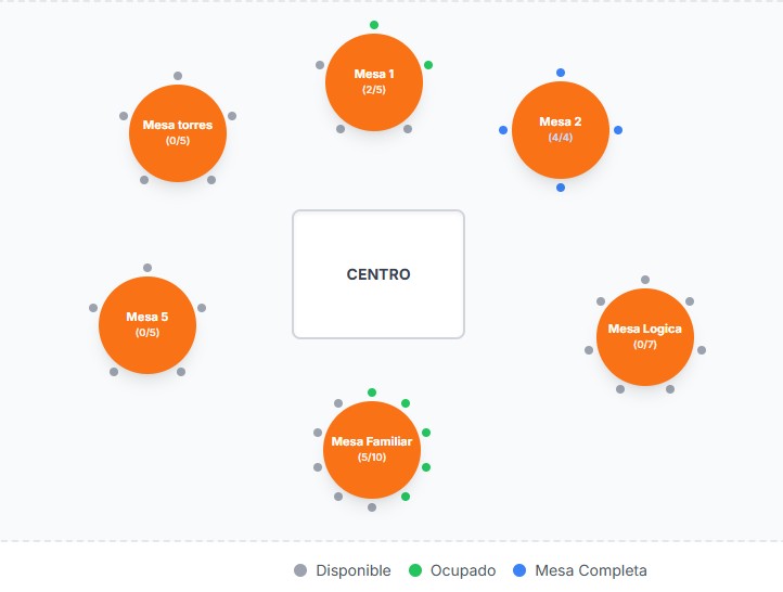 Interactive table map for RSVP guest management