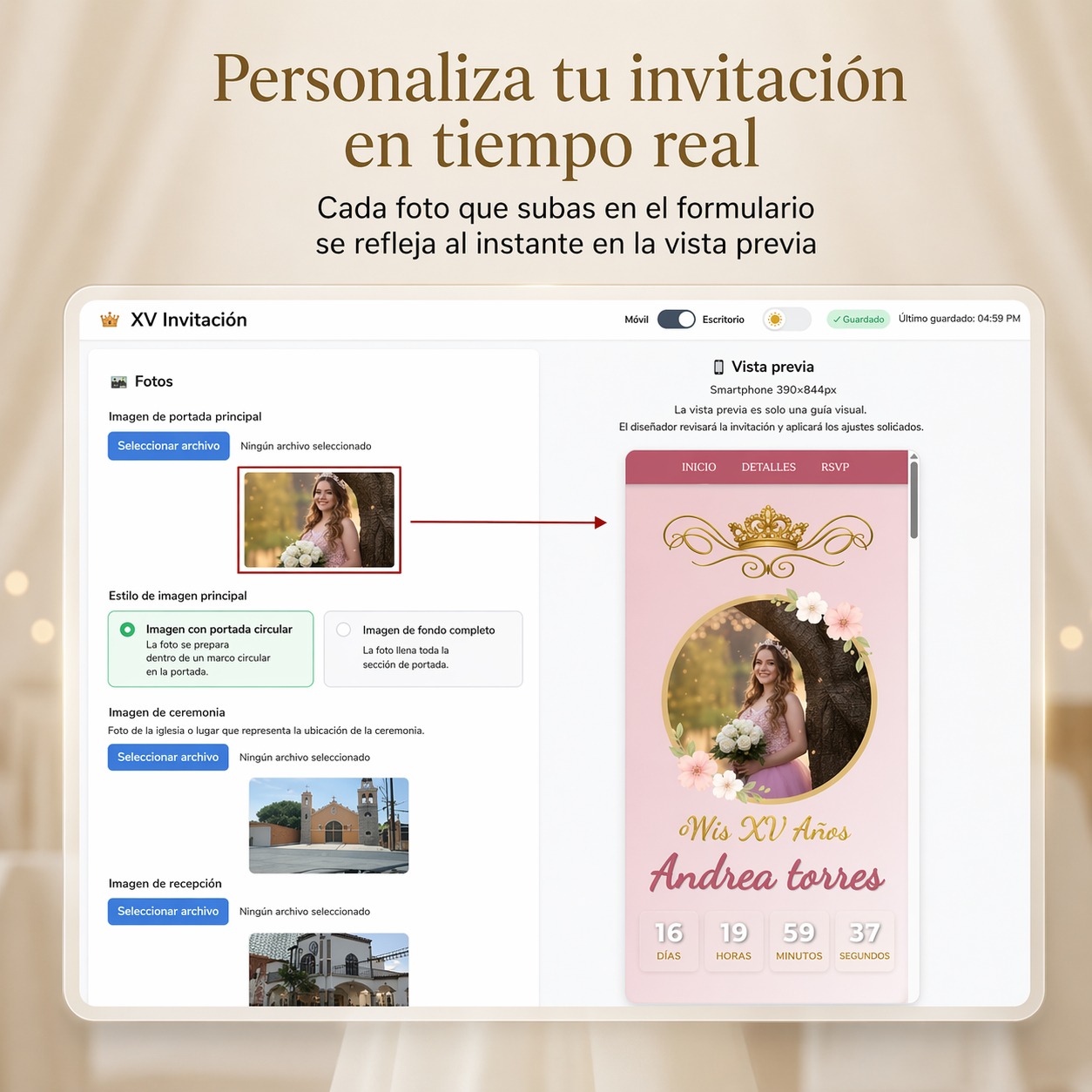 Digital Quinceañera Invitation-8